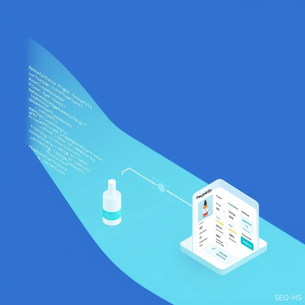 Structured product data flowing into AI answer engine comparison card